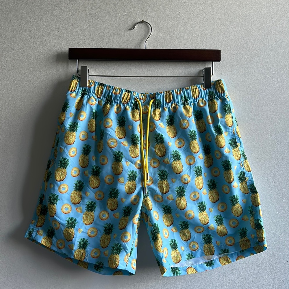 Pineapple Swim Trunks Frank’s NWT Medium .